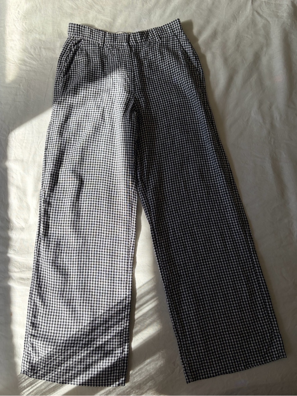 Abercrombie & Fitch | Curve Love Tailored Linen-Blend Wide Leg Pant